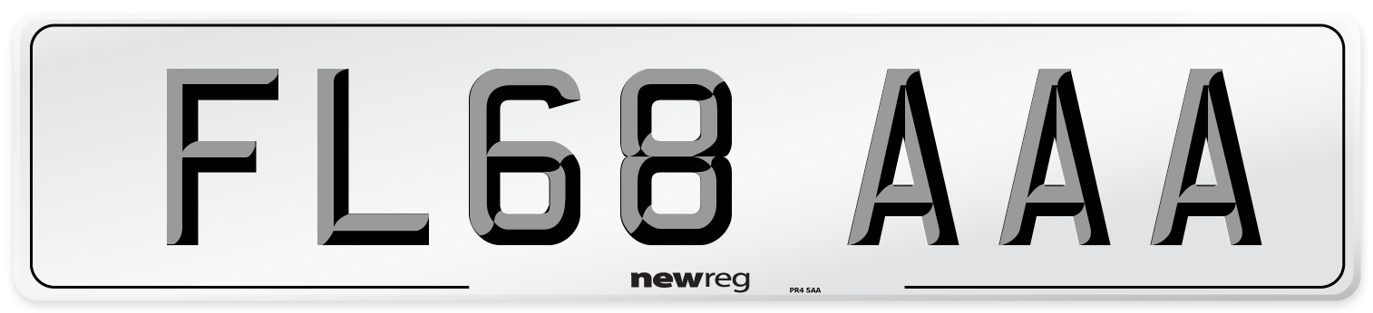 FL68 AAA Number Plate from New Reg